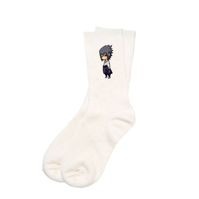 Chaussettes Naruto Sasuke Blanc Crème