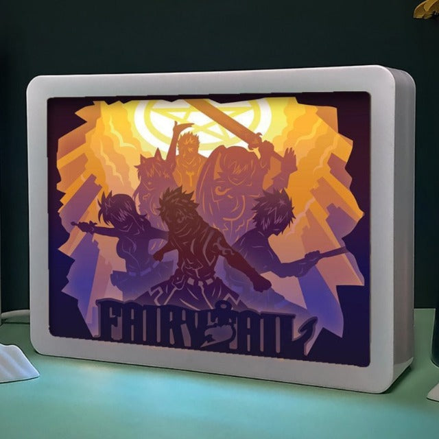 Tableau Lumineux Fairy Tail Cadre