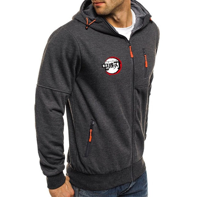 Sweat à Capuche Zippé Demon Slayer