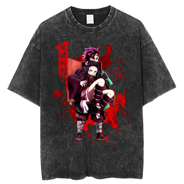 T-shirt Nezuko &amp; Tanjiro Demon Slayer