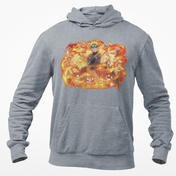 Sweat À Capuche Naruto Sage Mode gris