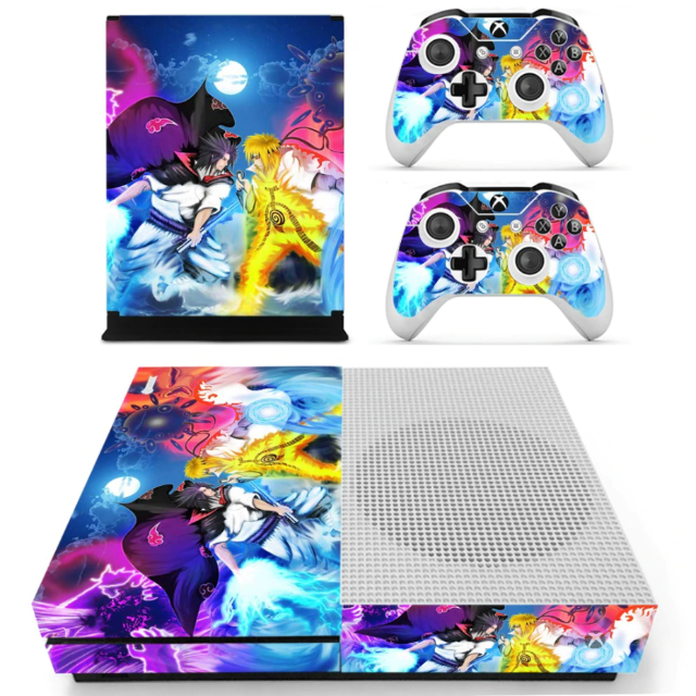Sticker XboX Naruto vs Itachi Autocollant Console &amp; Manette Manga Naruto