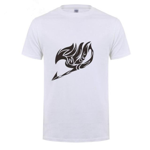 T-Shirt Logo Manga Fairy Tail Floqué Adulte Homme Femme Courtes Manches