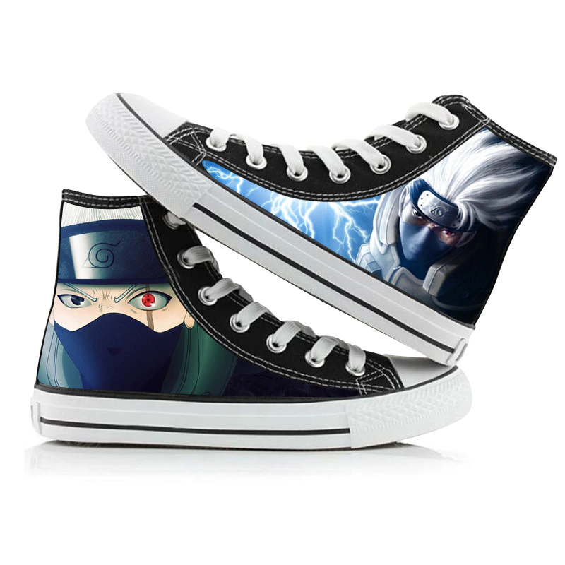 Chaussures Kakashi Hatake Converse Fermées Naruto Baskets Sneakers Homme Femme Adulte