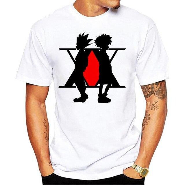 T Shirt Manga HxH Gon & Kirua Floqué Adulte Homme Femme Courtes Manches