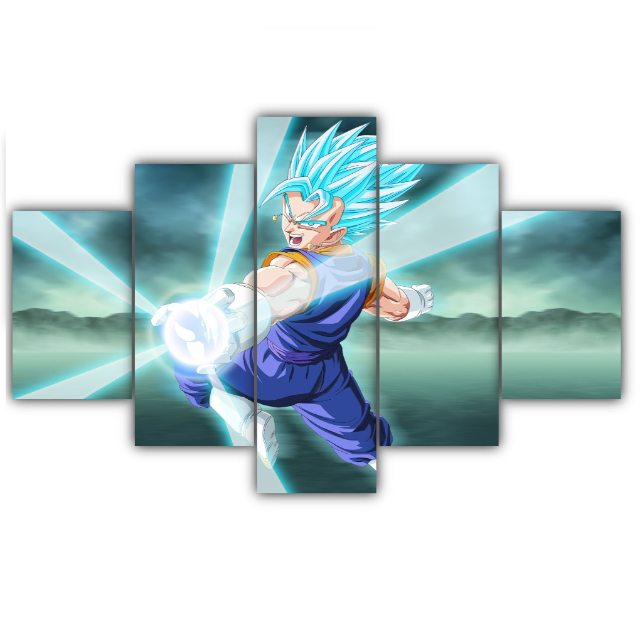 Dipinto Vegeto Blue Dragon Ball Cornice su tela