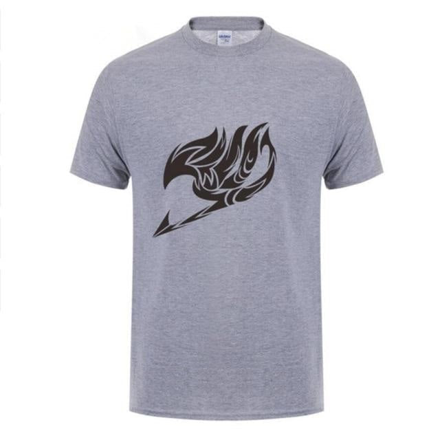 T-Shirt Logo Manga Fairy Tail Floqué Adulte Homme Femme Courtes Manches