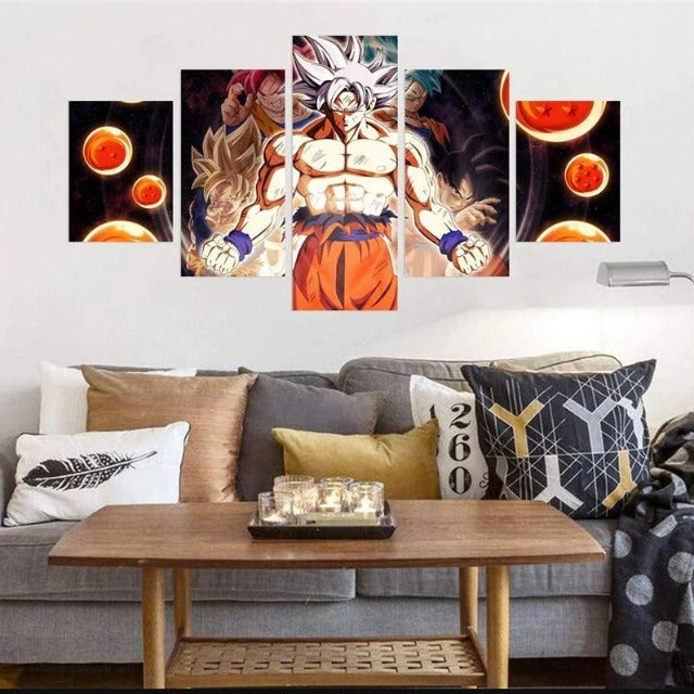 Tableau Goku Ultra Instinct Maîtrisé Dragon Ball