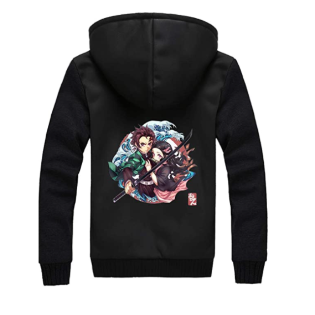 Veste Polaire Demon Slayer Tanjiro Nezuko