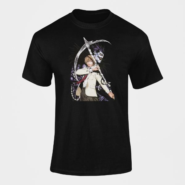 T-Shirt Light & Ryuk Manga Death Note noir
