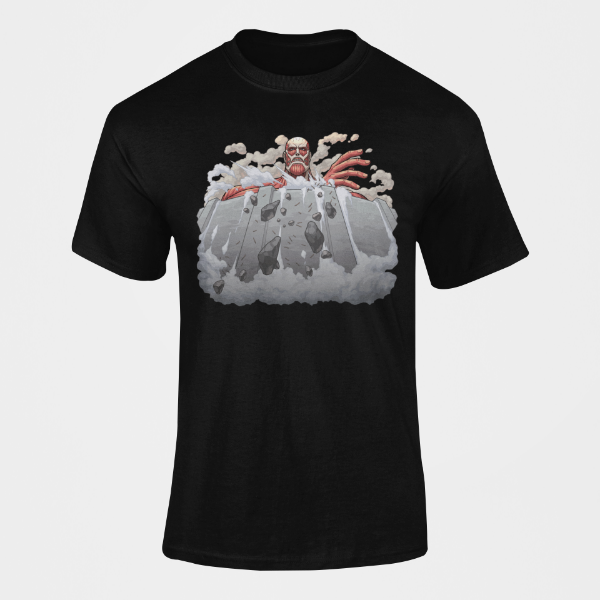 T-shirt Titan Colossal Bertolt Attaque des Titans  noir