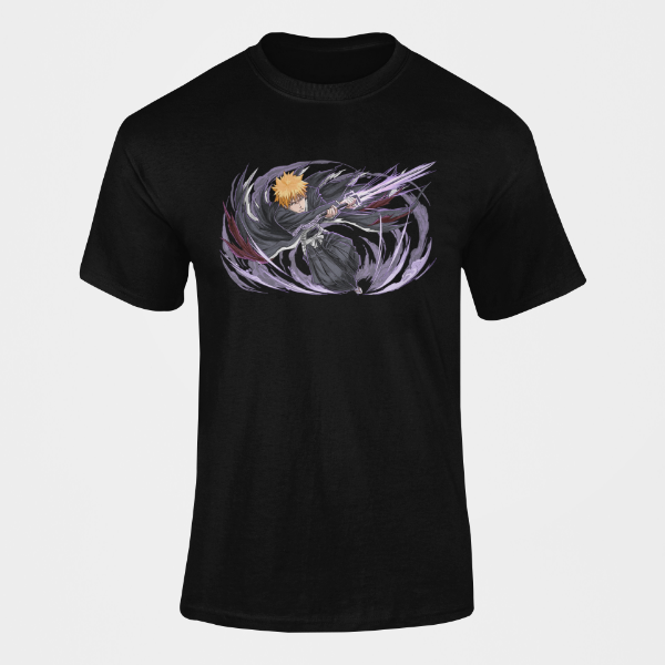 T-Shirt Ichigo Bankai Manga Bleach noir