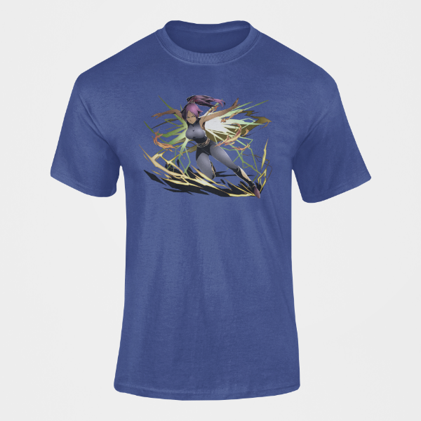 T-Shirt Yoruichi Manga Bleach  bleu