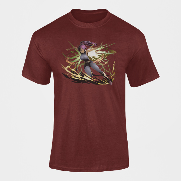 T-Shirt Yoruichi Manga Bleach  bordeaux