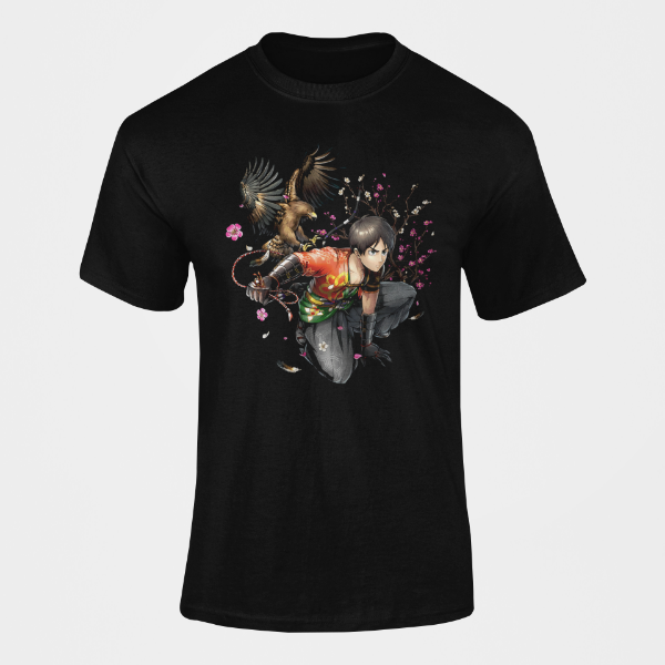 T-shirt Eren Nouvel An Attaque des Titans  noir