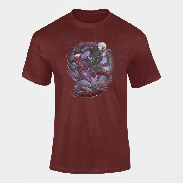 T-shirt Kaneki Ken Tokyo Ghoul bordeaux