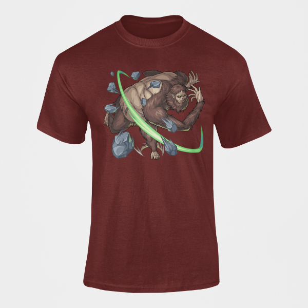 T-shirt Titan Bestial Baseball Attaque des Titans bordeaux