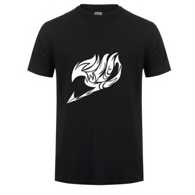 T-Shirt Logo Manga Fairy Tail Floqué Adulte Homme Femme Courtes Manches