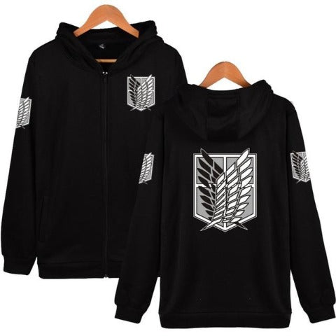 Sweat à Tirette Attaque des Titans noir