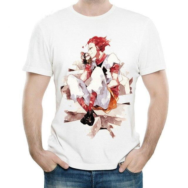 T-shirt Manga Hunter x Hunter Hisoka Floqué Adulte Homme Femme Courtes Manches