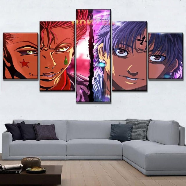 Tableau Hisoka et Kuroro Hunter x Hunter Cadre Toile