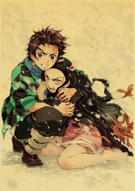 Poster Demon Slayer Tanjiro &amp; Nezuko