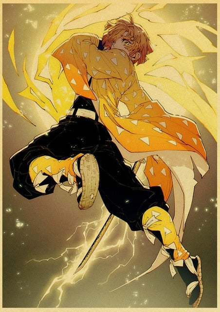 Poster Demon Slayer Zenitsu