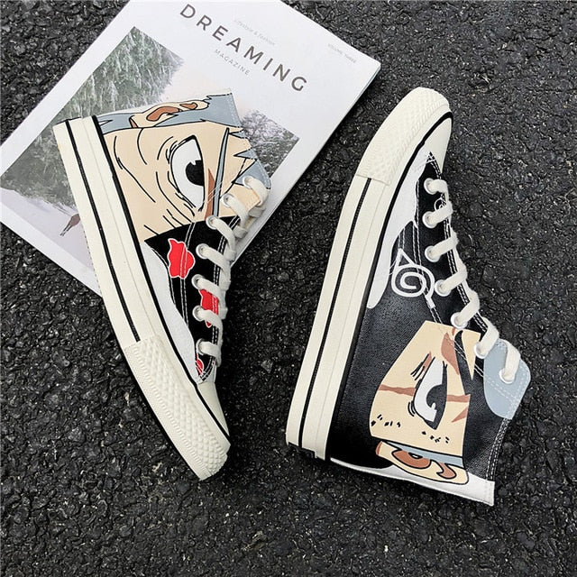 Converses Naruto (2 coloris) Fermées Chaussures Baskets Sneakers Homme Femme Adulte