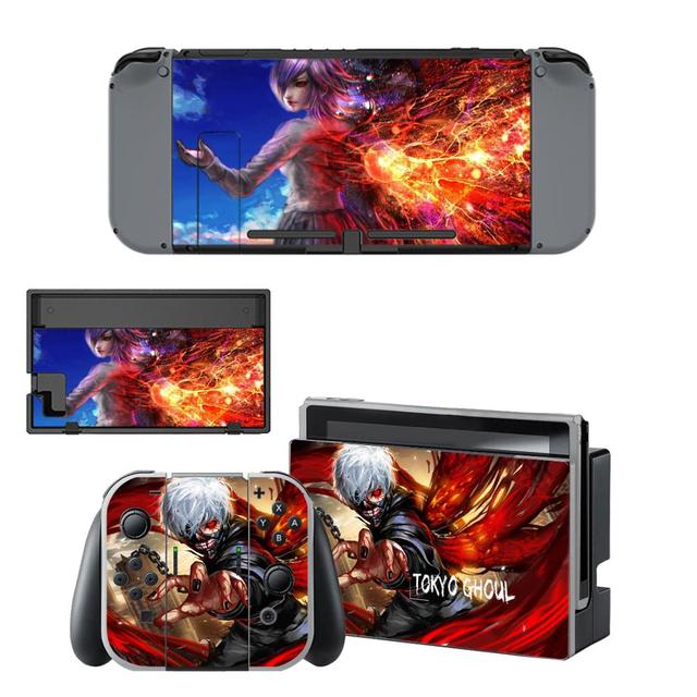 Sticker Touka & Ken Kaneki Nintendo Switch Tokyo Ghoul Autocollant Console & Manette