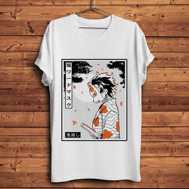 T-Shirt Demon Slayer Tanjiro Masque