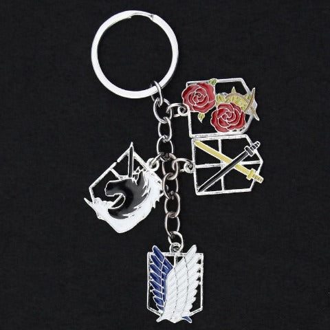 Porte-Clés Blasons Attaque de Titans