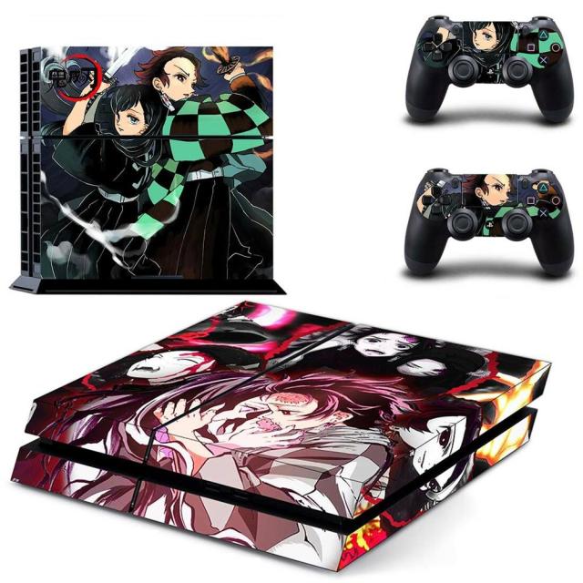 Sticker PS4 Demon Slayer "Tanjiro" Autocollant Playstation Console &amp; Manette