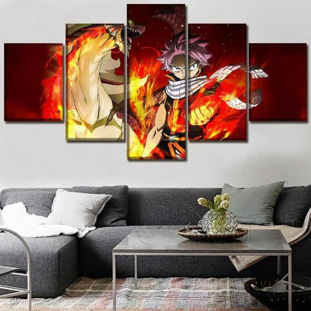 Tableau 5 Pièces Natsu