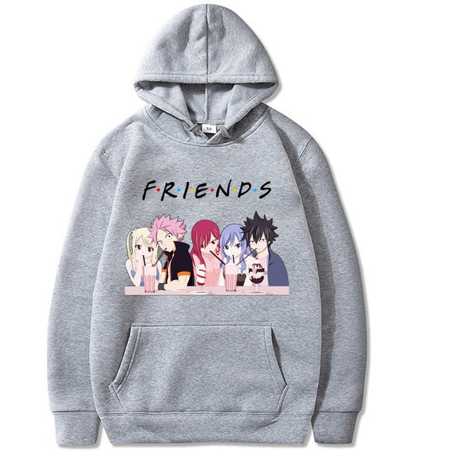 Hoodie A Capuche Manga Fairy Tail  gris