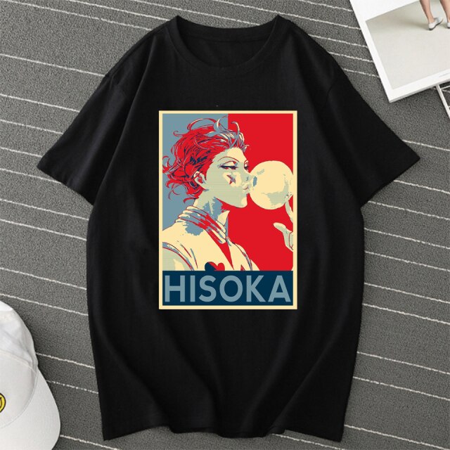 T-Shirt Hisoka, der Magier, Manga, Hunter x Hunter, beflockt, für Erwachsene, Herren und Damen, kurze Ärmel