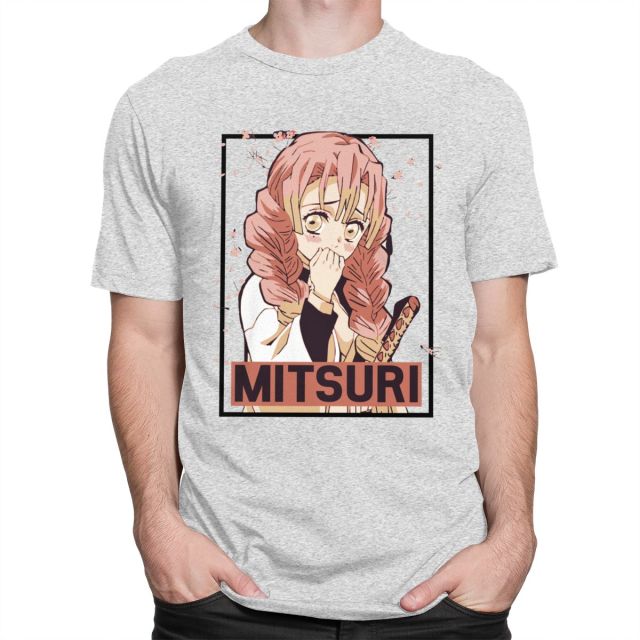 T-Shirt Manga Demon Slayer Mitsuri (6 Coloris) Floqué Adulte Homme Femme Courtes Manches