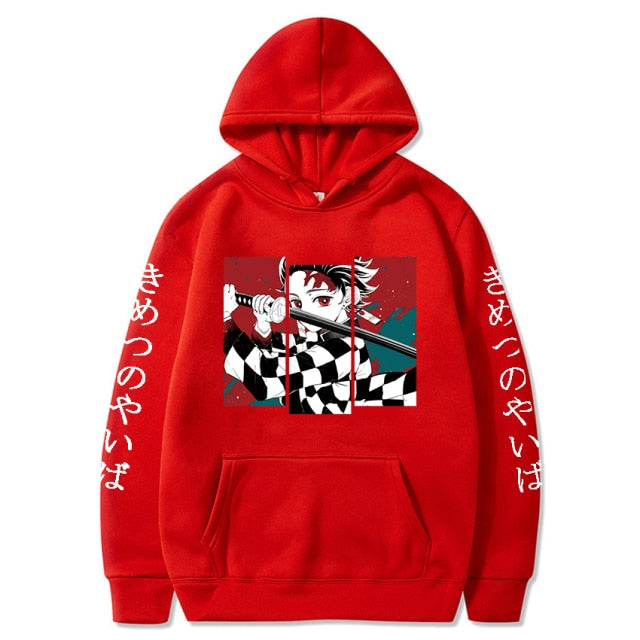 Demon Slayer Tanjiro Manga Hoodie Erwachsene Männer Frauen Langarm