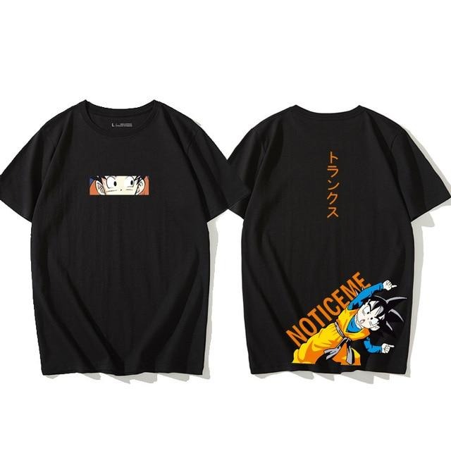 T-Shirt Son Goku Oversize Floqué Adulte Homme Femme Courtes Manches Manga Dragon Ball Z