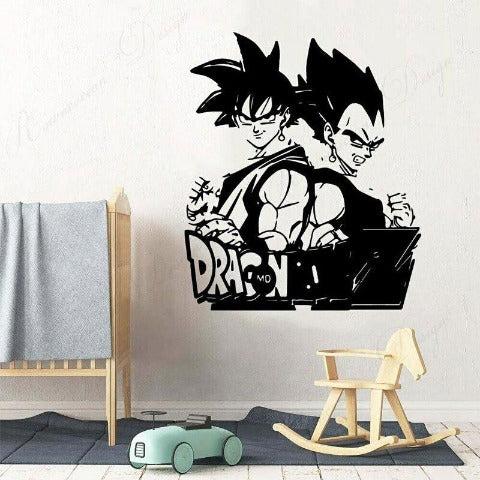 Autocollant Goku & Vegeta Potara