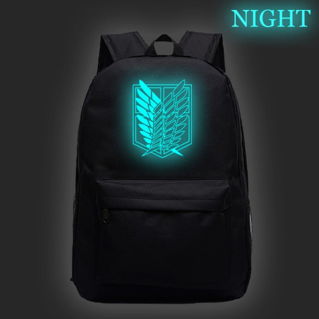 Sac à dos Fluorescent Ailes de la Liberté AOT Cartable