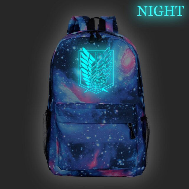 Sac à dos Fluorescent Ailes de la Liberté AOT Cartable