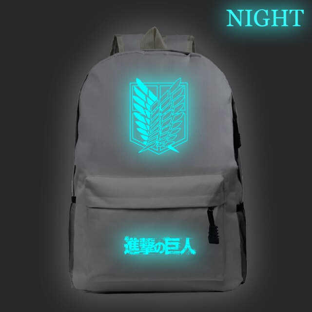 Sac à dos Fluorescent Attaque des Titans Cartable