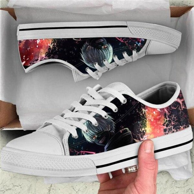 Scarpe Ken Kaneki Tokyo Ghoul Scarpe da ginnastica Sneakers Adulto Uomo Donna