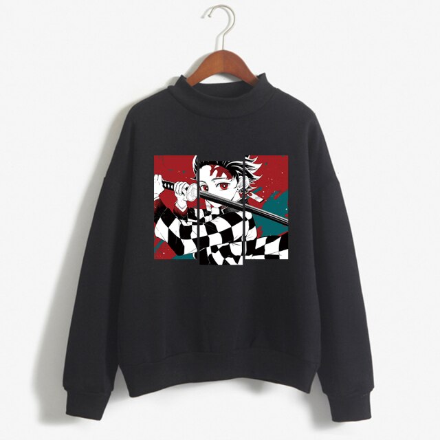 Manga Demon Slayer Tanjiro Maglione Adulto Uomo Donna Maniche lunghe