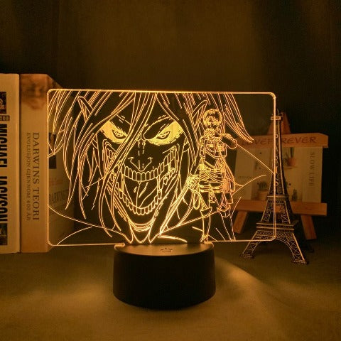 Atacando la lámpara del titán Shingeki No Kyojin