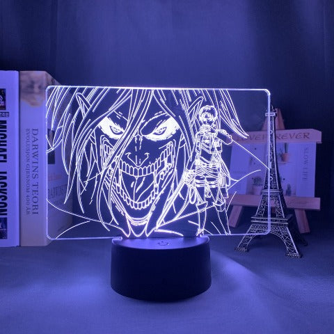Atacando la lámpara del titán Shingeki No Kyojin