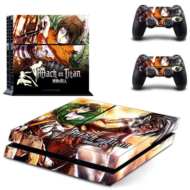 Sticker PS4 "Levi" Attaque des Titans Autocollant Playstation Console &amp; Manette
