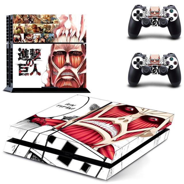 Sticker PS4 "Titan Colossal" Attaque des Titans Autocollant Playstation Console &amp; Manette