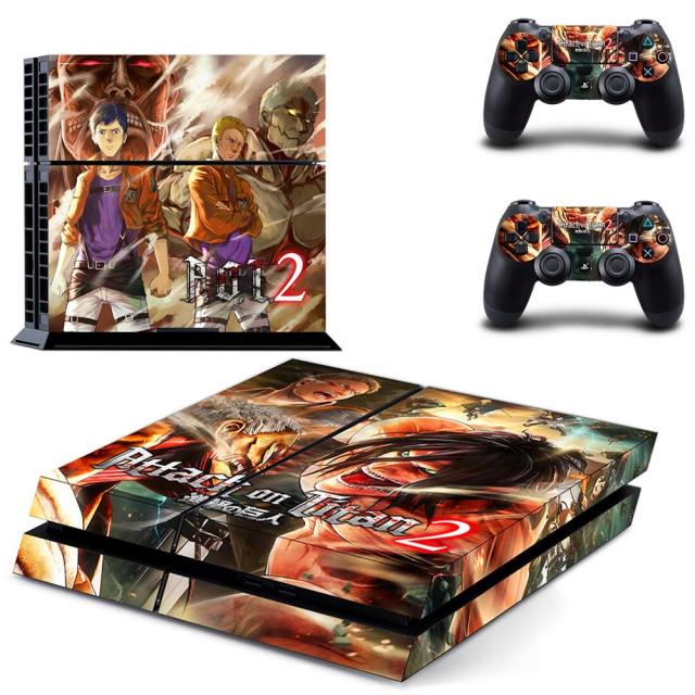 Sticker PS4 "Titans Primordiaux" Attaque des Titans Autocollant Playstation Console &amp; Manette