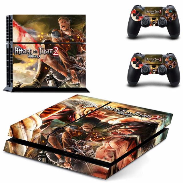Sticker PS4 "Reiner" Attaque des Titans Autocollant Playstation Console &amp; Manette